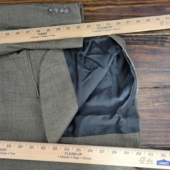 VTG JOS A‎ BANK Men's Sport Coat Blazer Two Button Brown Barley Corn Wool 38R